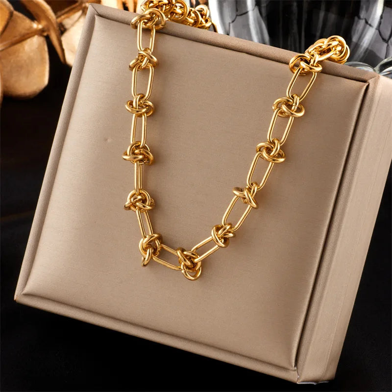 DIEYURO 316L Snake Chain Necklace