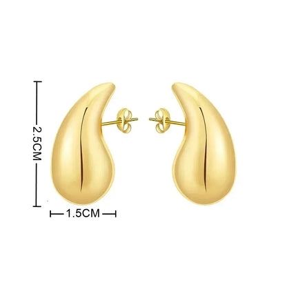 Chunky Dome Drop Earrings For Women