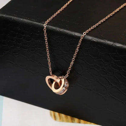 Classic Design Famous Brand Roman numerals Pendant Necklace For Woman