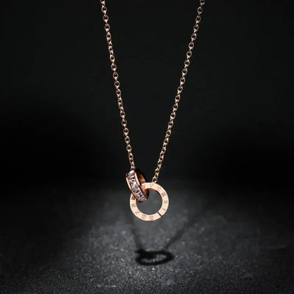 Classic Design Famous Brand Roman numerals Pendant Necklace For Woman