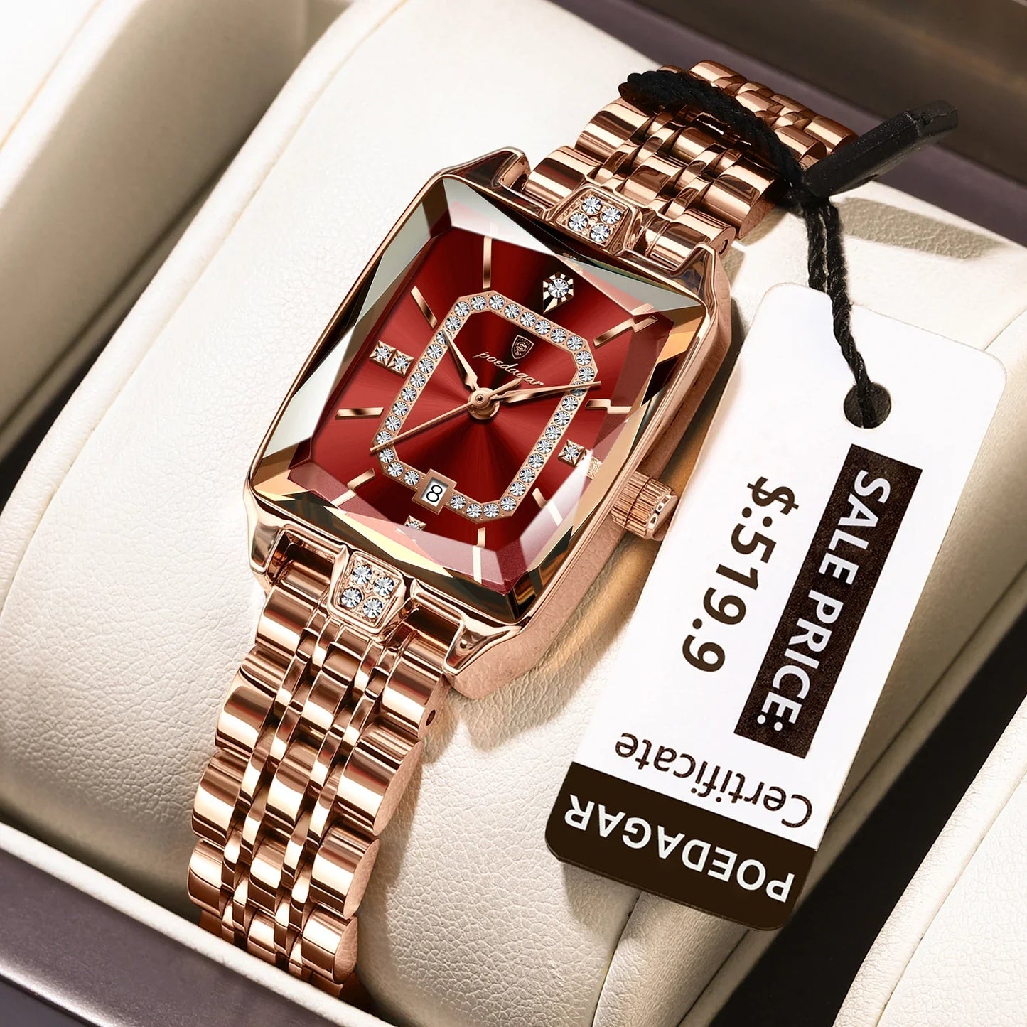 POEDAGAR Elegant Waterproof Women's Wristwatch