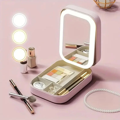 GlamGlow™ LED Travel Makeup Bag 💄✨