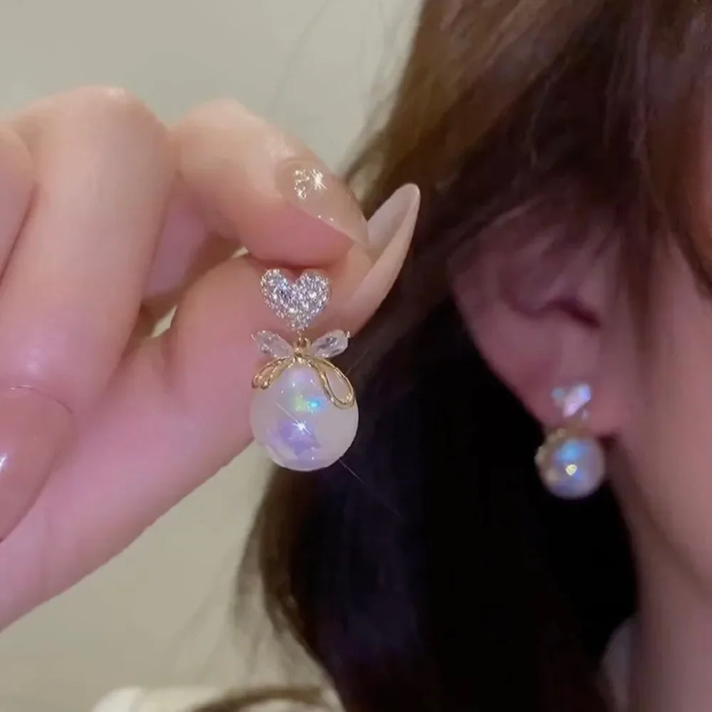 Long Tassel Pearl Earrings