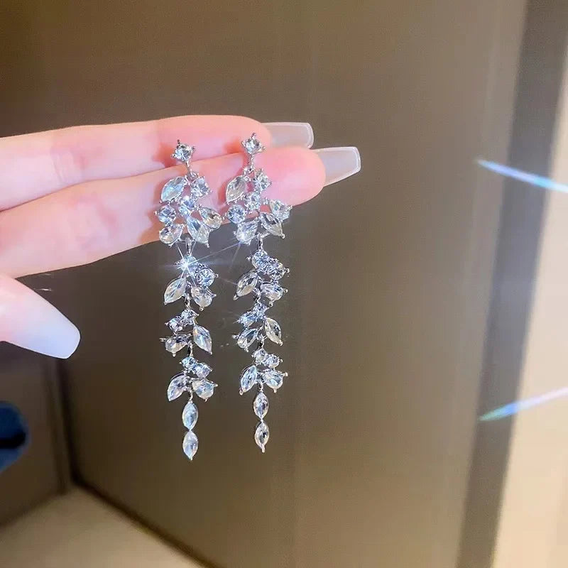 Elegant Mesh Zircon Earrings – Perfect for Parties & Gifting