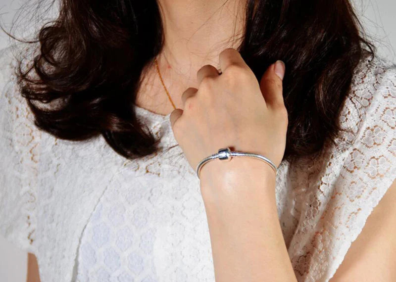 Handmade Snake Bone Bracelet – 925 Sterling