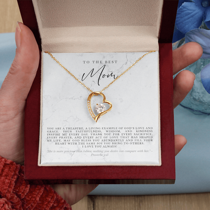 'More Precious Than Rubies' Love Necklace